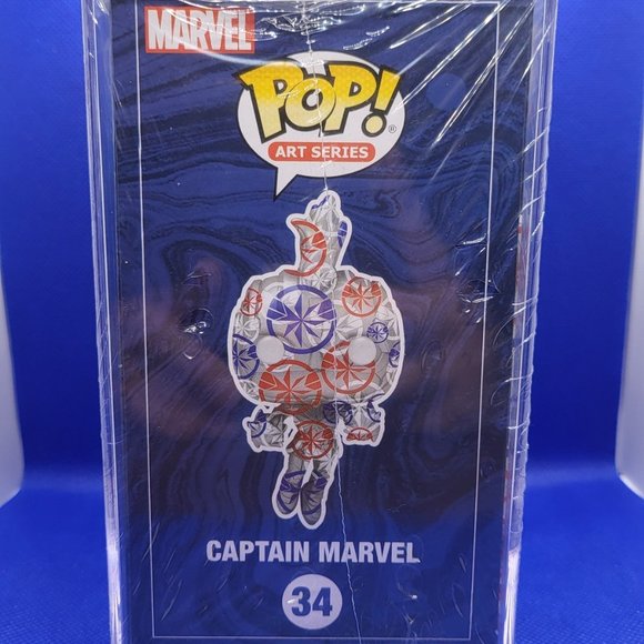 Marvel Studios Captain Marvel Art Series Target Exclusive Funko Pop - Picture 4 of 10
